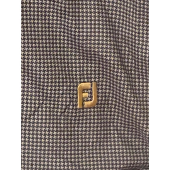 DRYJOYS by FootJoy Vest Mens XL Water Resistant Plaid GOLF Sleeveless 1/4 Zip - Picture 2 of 14